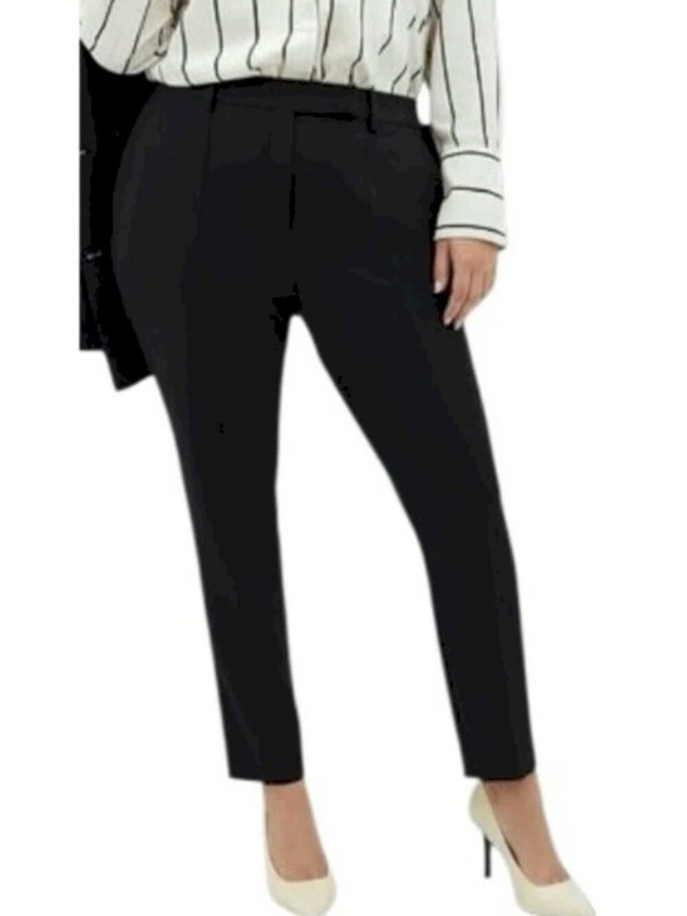 City Chic Black Cropped Dress Pants Size 20 Size Large New NWT
